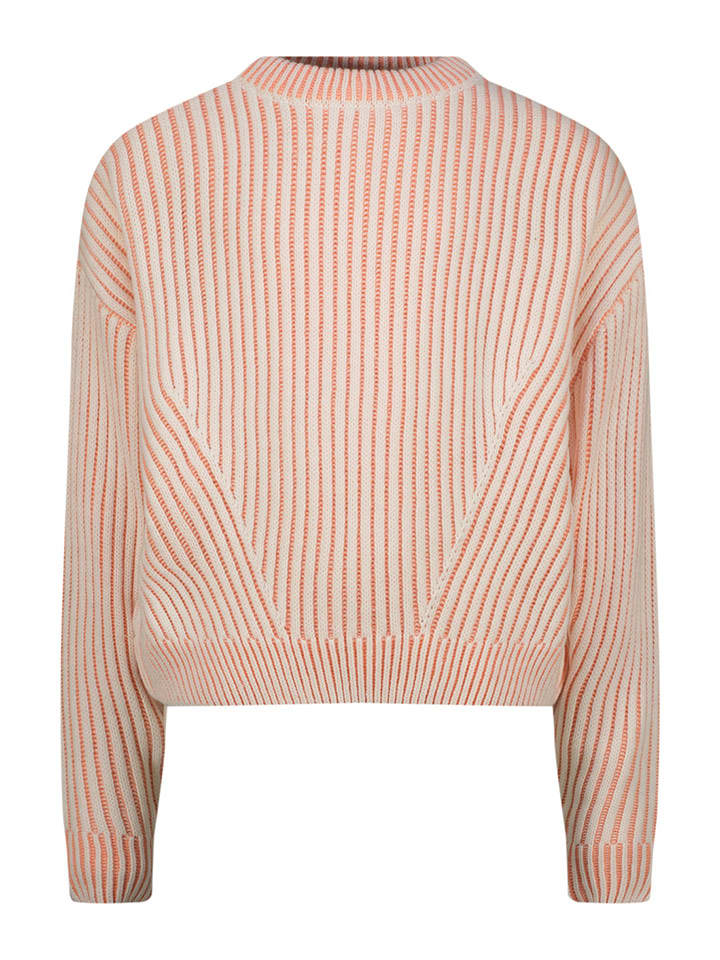Vingino Sweter w kolorze pomarańczowo-białym rozmiar: 104