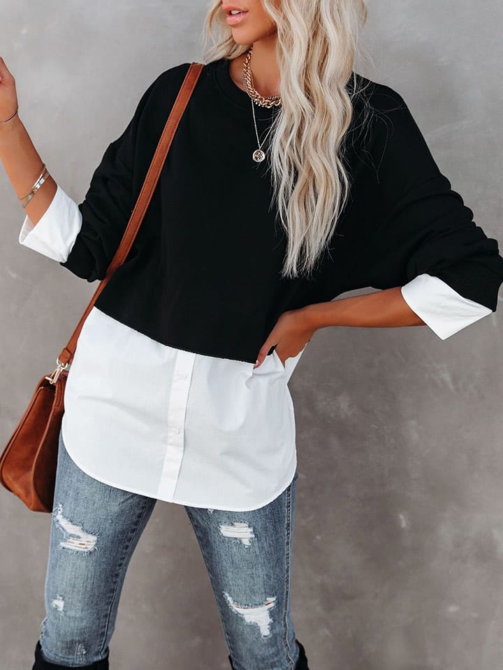 LA Angels Bluza w kolorze czarno-białym rozmiar: M