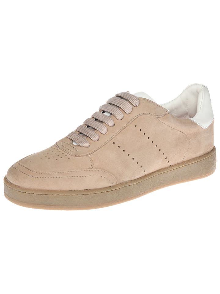 Cinque Skórzane sneakersy "Lucia" w kolorze beżowym rozmiar: 41