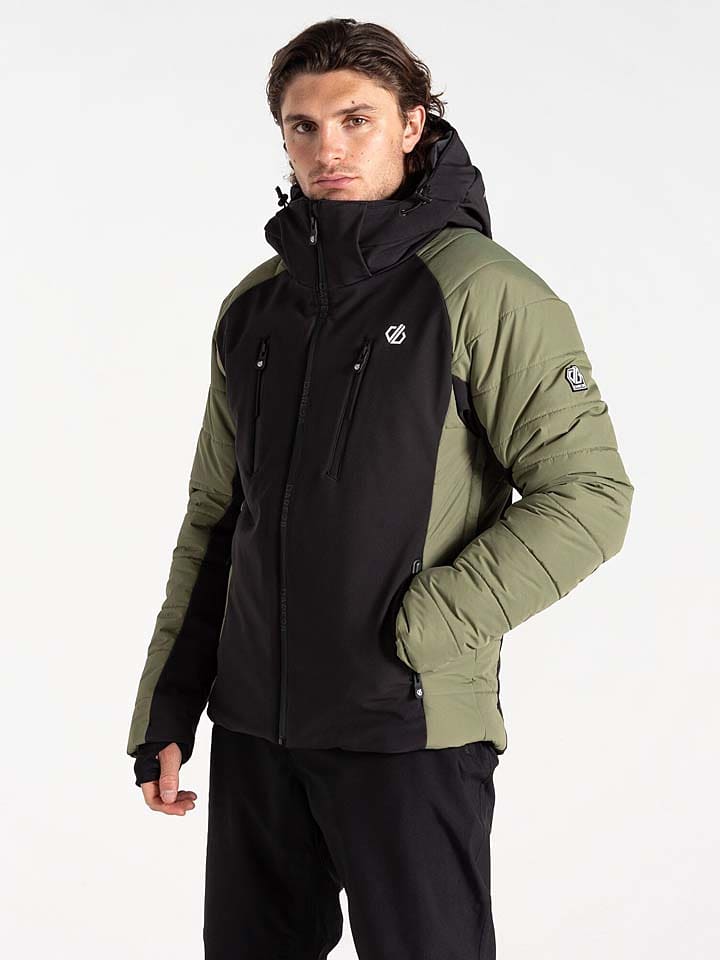 Dare 2b Kurtka narciarska "Speed" w kolorze czarno-oliwkowym rozmiar: 3XL