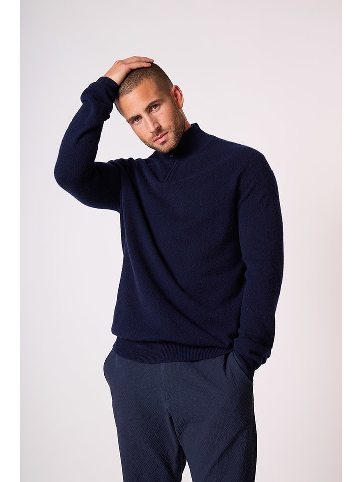 Perfect Cashmere Kaszmirowy sweter "Greg" w kolorze granatowym rozmiar: XXL