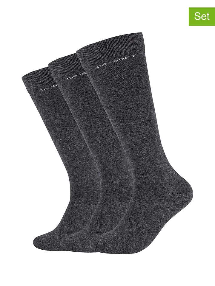 camano Skarpety (3 pary) w kolorze antracytowym rozmiar: 35-38