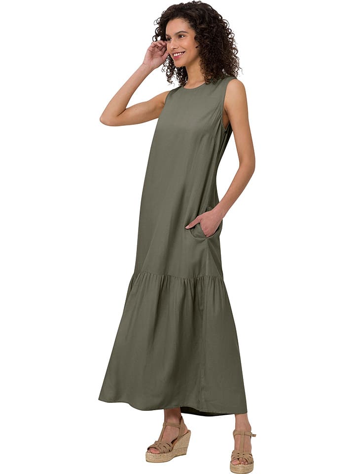 Heine Sukienka w kolorze khaki rozmiar: 44