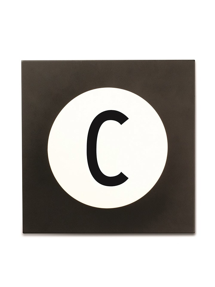 Design Letters Haczyk ścienny "C" w kolorze czarnym - 9 x 14 cm rozmiar: onesize