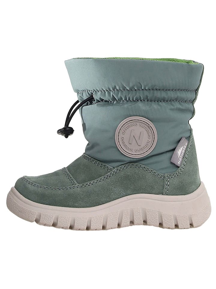 Naturino Botki zimowe "Varna 2" w kolorze zielonym rozmiar: 34