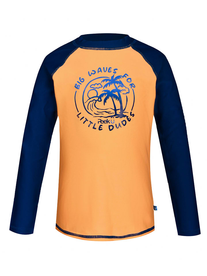 Peek U Koszulka kąpielowa "Poseidon" w kolorze granatowo-pomarańczowym rozmiar: 104