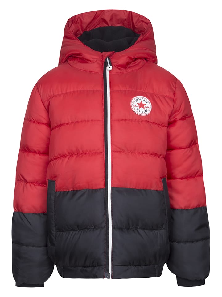 Converse Kurtka pikowana w kolorze czerwono-czarnym rozmiar: 158-170