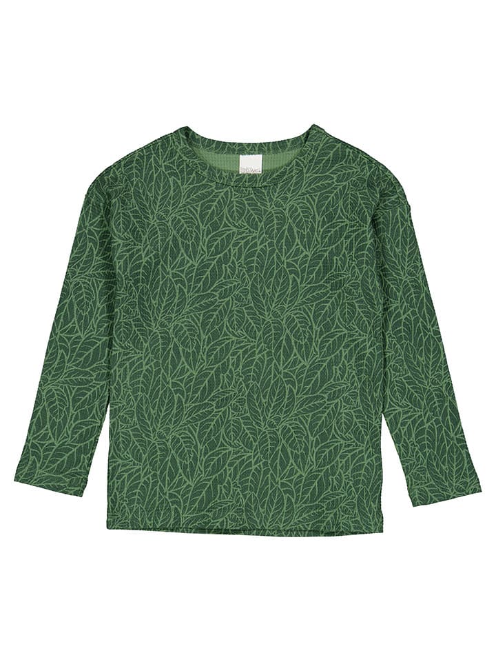 Fred´s World by GREEN COTTON Koszulka "Leaf" w kolorze zielonym rozmiar: 116