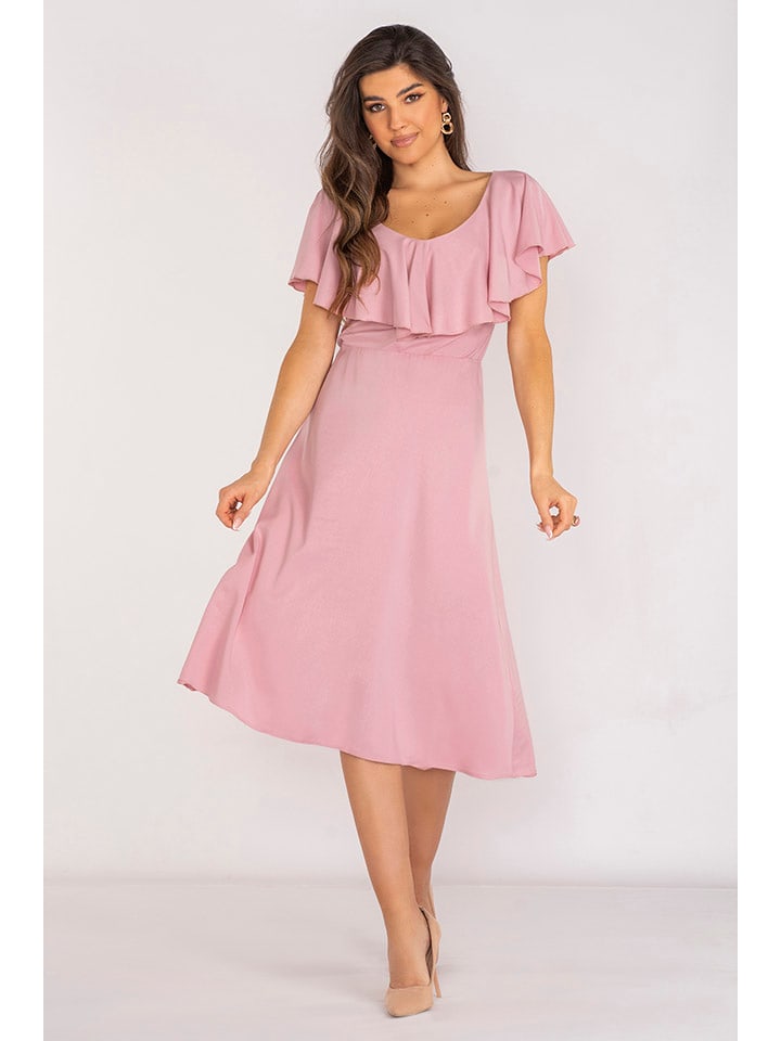 Awama Sukienka w kolorze jasnoróżowym rozmiar: L