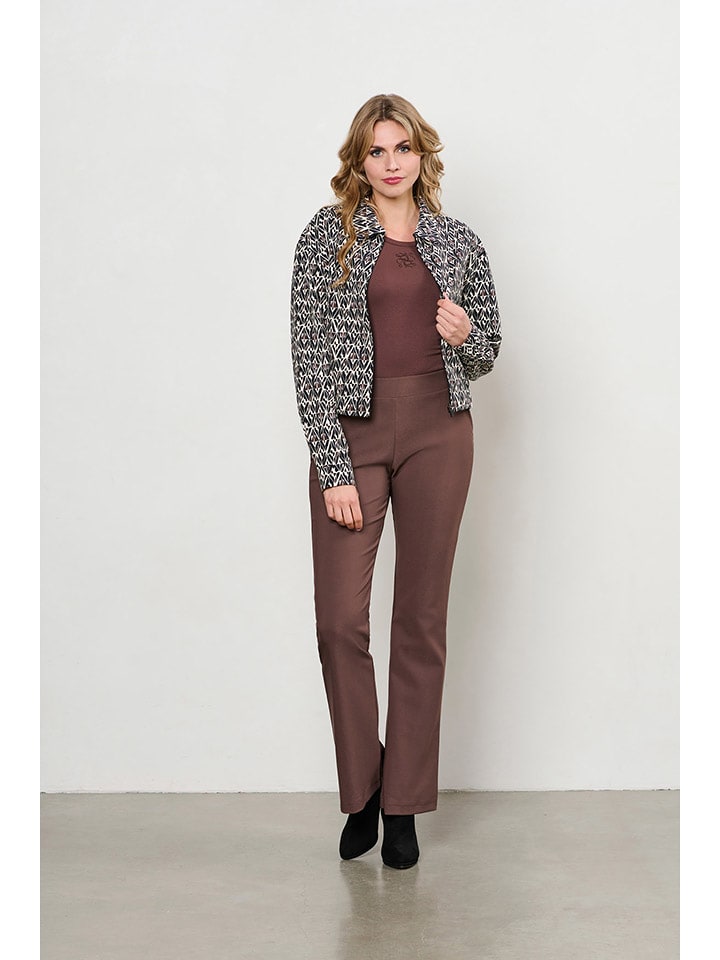 &Co Woman Spodnie "Pacey" w kolorze brązowym rozmiar: XL