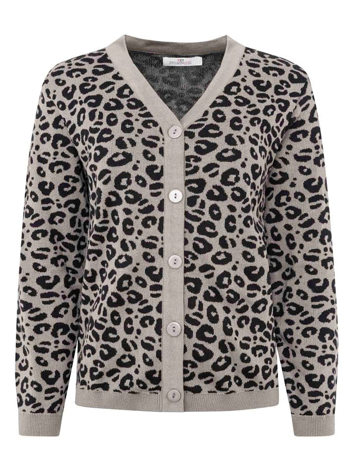 Zwillingsherz Kardigan "Leo" w kolorze czarno-szarym rozmiar: L/XL