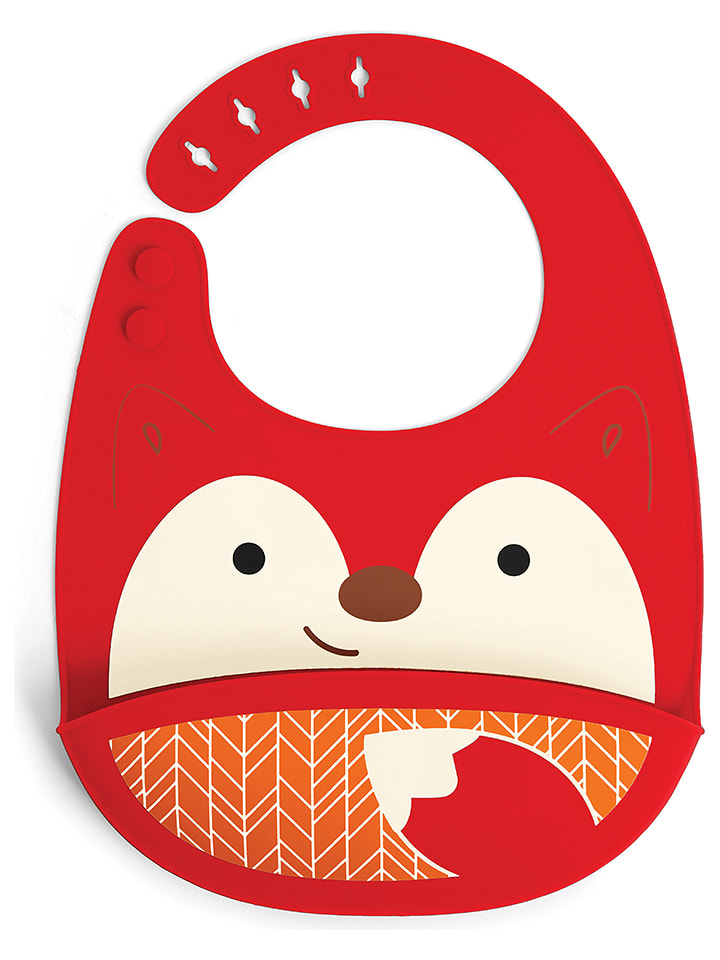 Skip Hop Śliniaczek "Fold & go: Fox" w kolorze czerwonym rozmiar: onesize