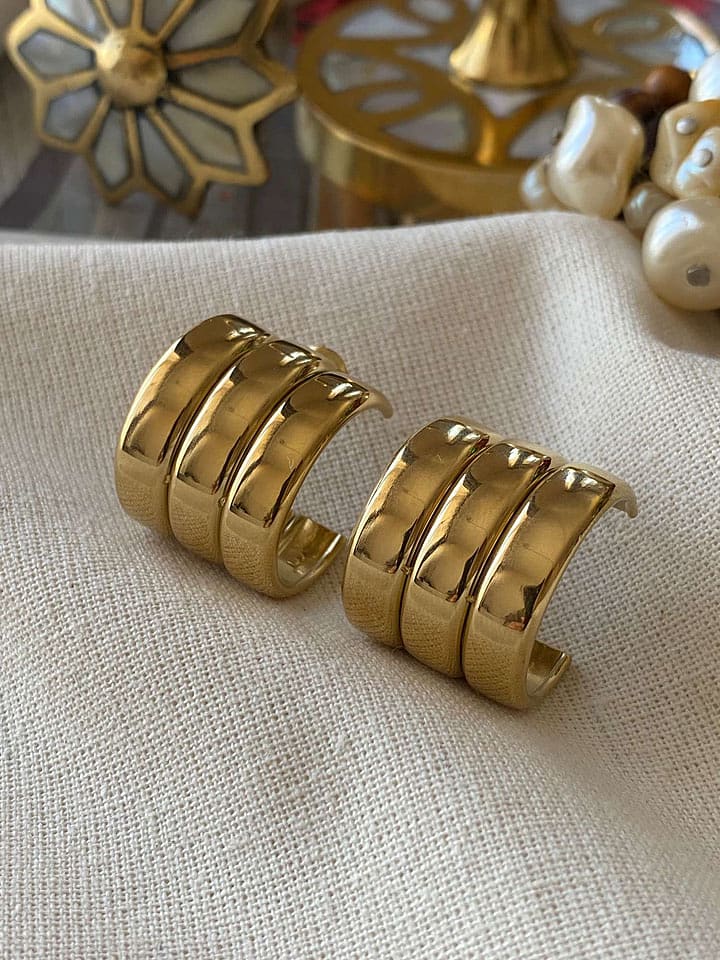 Luseera Pozłacane kolczyki-wkrętki rozmiar: onesize