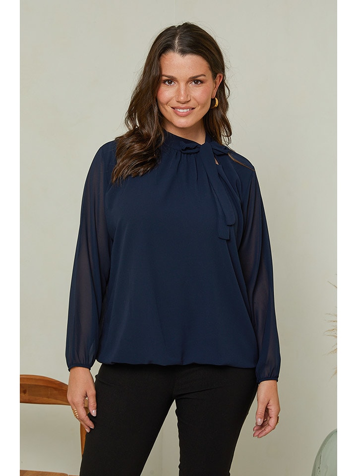 Curvy Lady Bluzka w kolorze granatowym rozmiar: 48/50