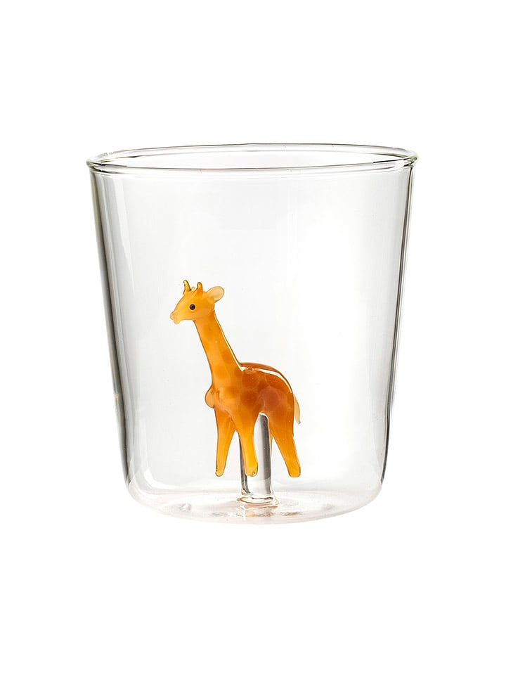 Onlylux Szklanka "Savana Family" w kolorze pomarańczowym - wys. 9,3 cm rozmiar: onesize