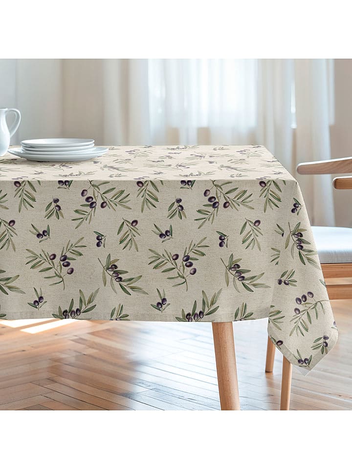 Mint Rugs Obrus "Natural Cartagena" w kolorze kremowo-zielono-fioletowym rozmiar: 155x200 cm