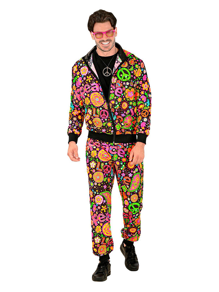 Carnival Party 2-częściowy kostium "Hippie" ze wzorem rozmiar: XXL