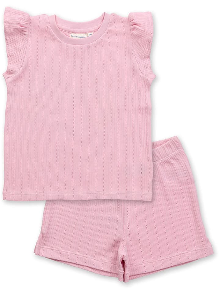 Sense Organics Piżama w kolorze jasnoróżowym rozmiar: 110/116