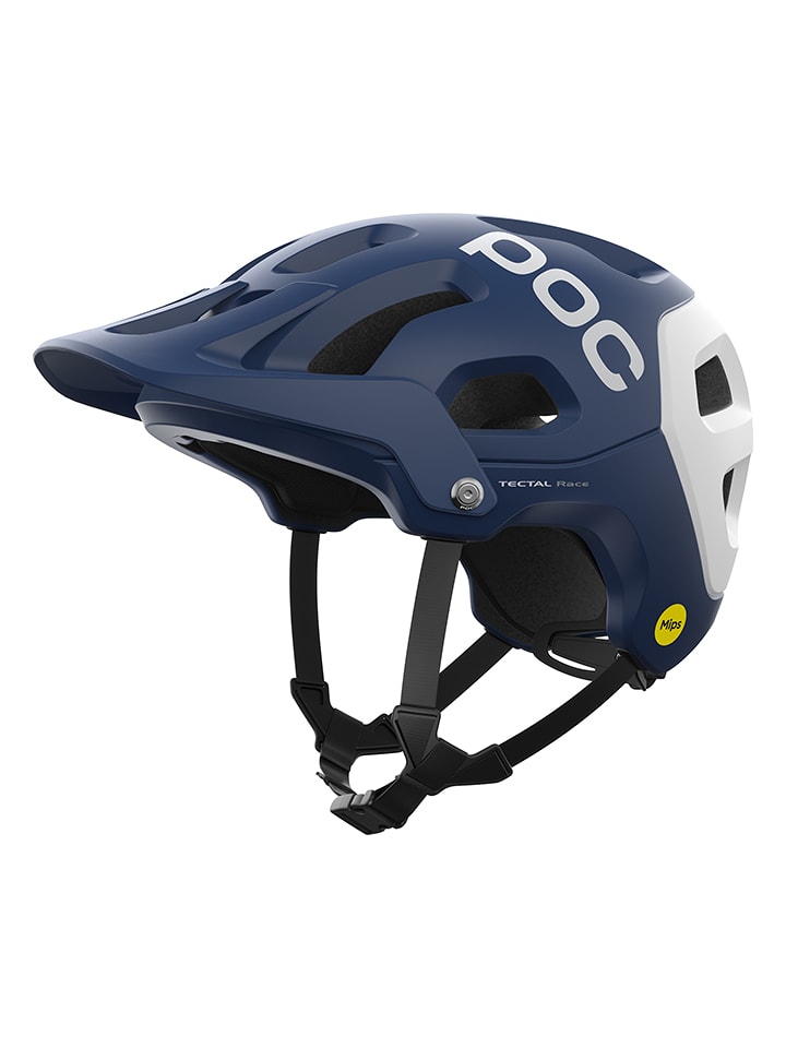 POC Kask rowerowy "Tectal Race MIPS" w kolorze granatowo-białym rozmiar: 50-56 cm