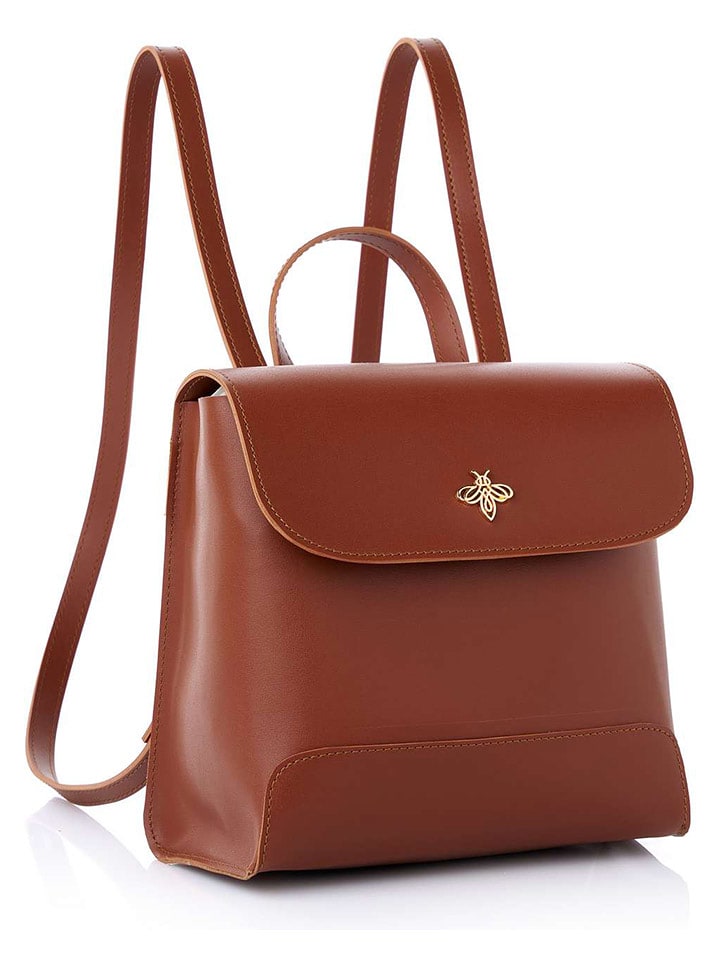 Lucky Bees Plecak "Marilyn" w kolorze jasnobrązowym - 21 x 21 x 11 cm rozmiar: onesize