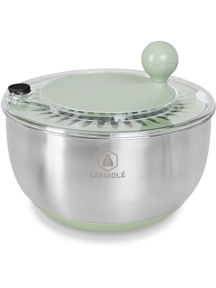 Laguiole Wirówka do sałaty w kolorze srebrno-zielonym - Ø 24,5 cm rozmiar: onesize