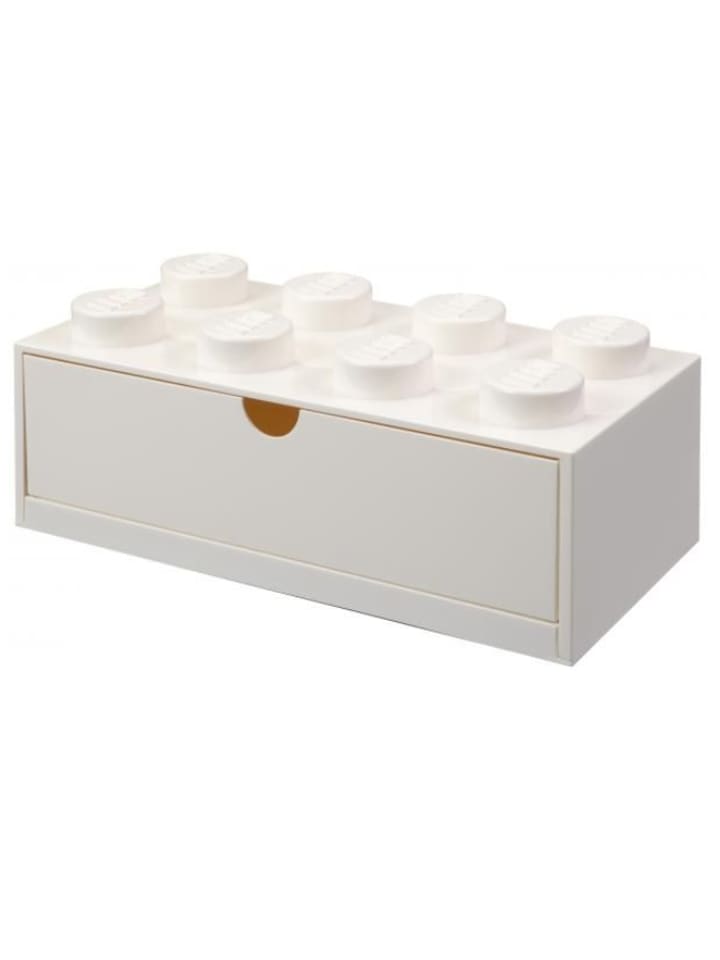 LEGO Pojemnik "Brick 8" w kolorze białym z szufladami - 32 x 16 x 12 cm rozmiar: onesize