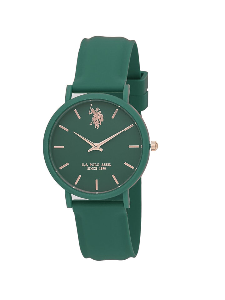 U.S. Polo Assn. Zegarek kwarcowy w kolorze zielonym rozmiar: onesize