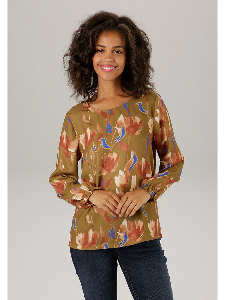 Aniston Bluzka w kolorze jasnobrązowym rozmiar: 38