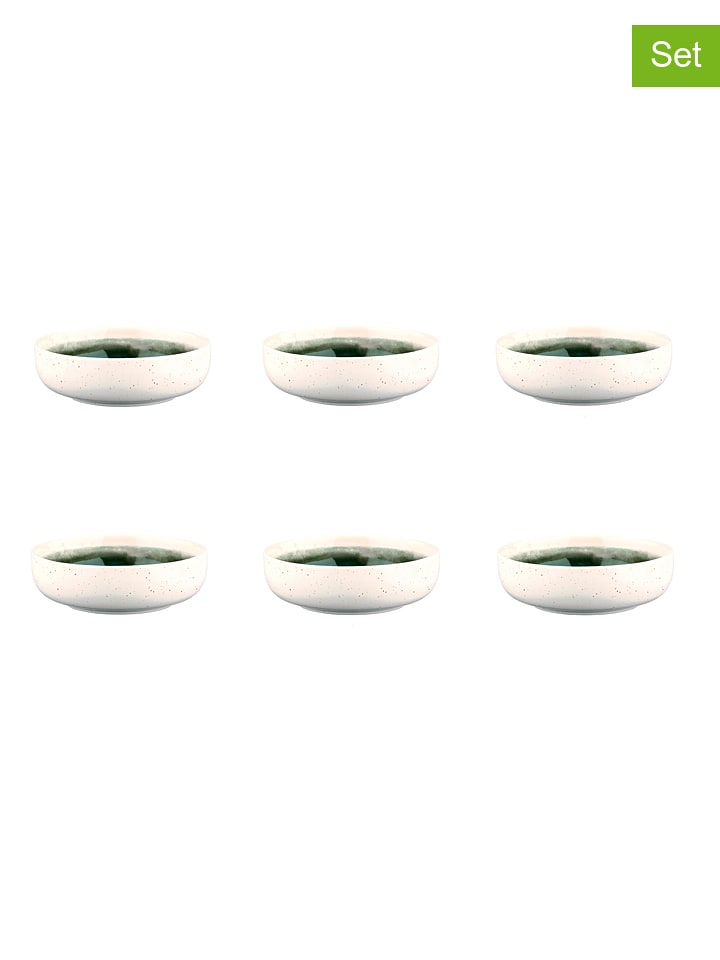 Björn Miski śniadaniowe (6 szt.) "Oxygen" w kolorze zielonym - Ø 13 cm rozmiar: onesize