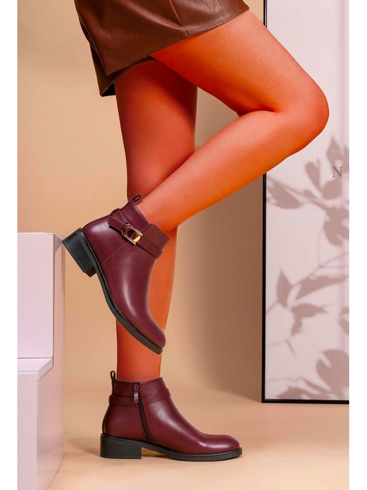 C'M Botki w kolorze czerwonym rozmiar: 38