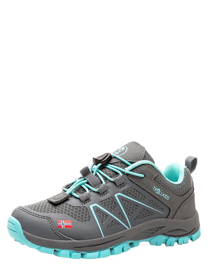 Trollkids Buty trekkingowe "Sandefjord Hiker Low" w kolorze szarym rozmiar: 28