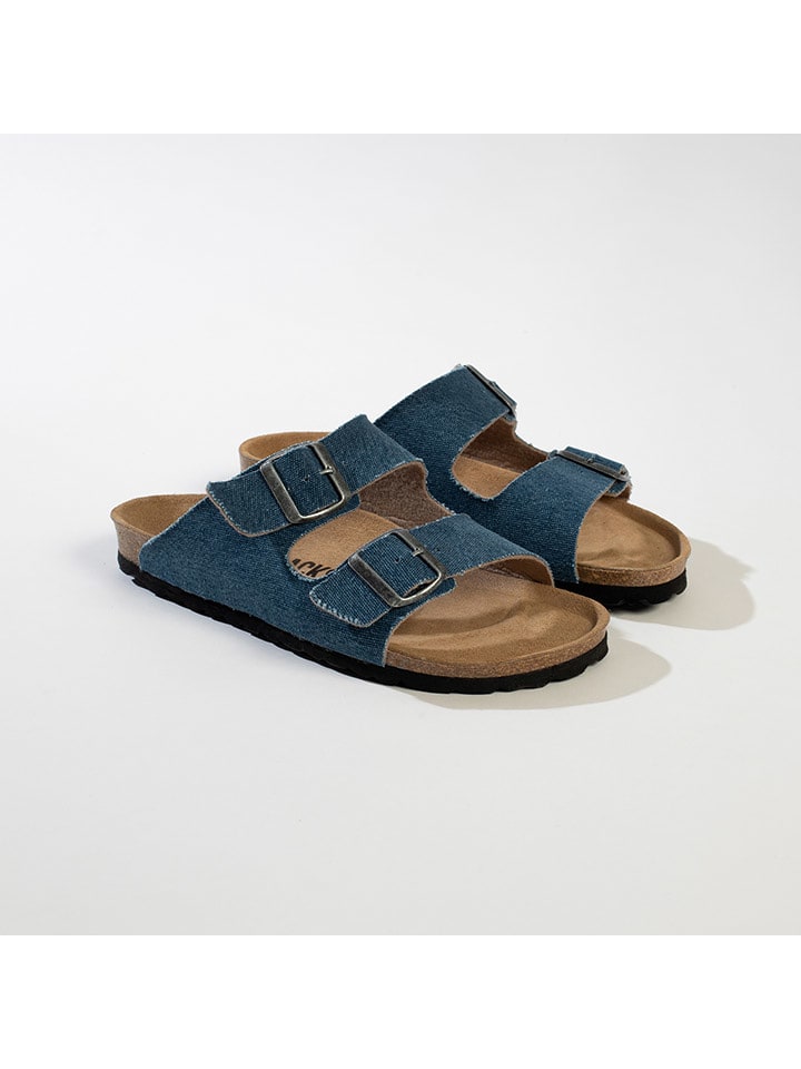 BACKSUN Klapki "Bali" w kolorze granatowym rozmiar: 40