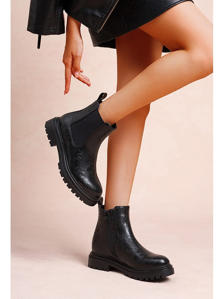 Foreverfolie Botki w kolorze czarnym rozmiar: 36