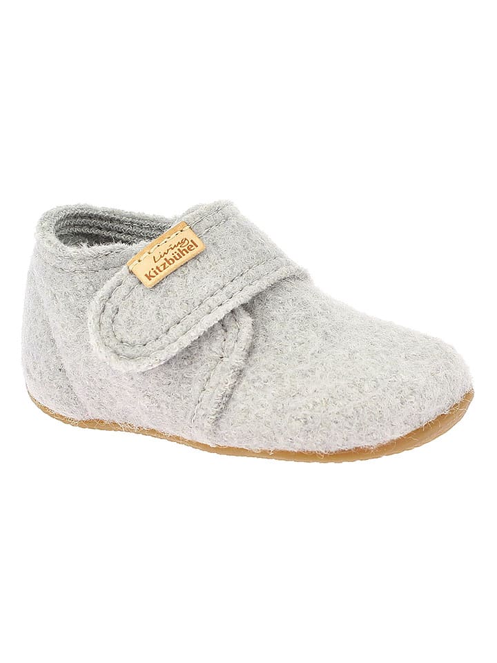 Living Kitzbühel Wełniane kapcie w kolorze szarym rozmiar: 18