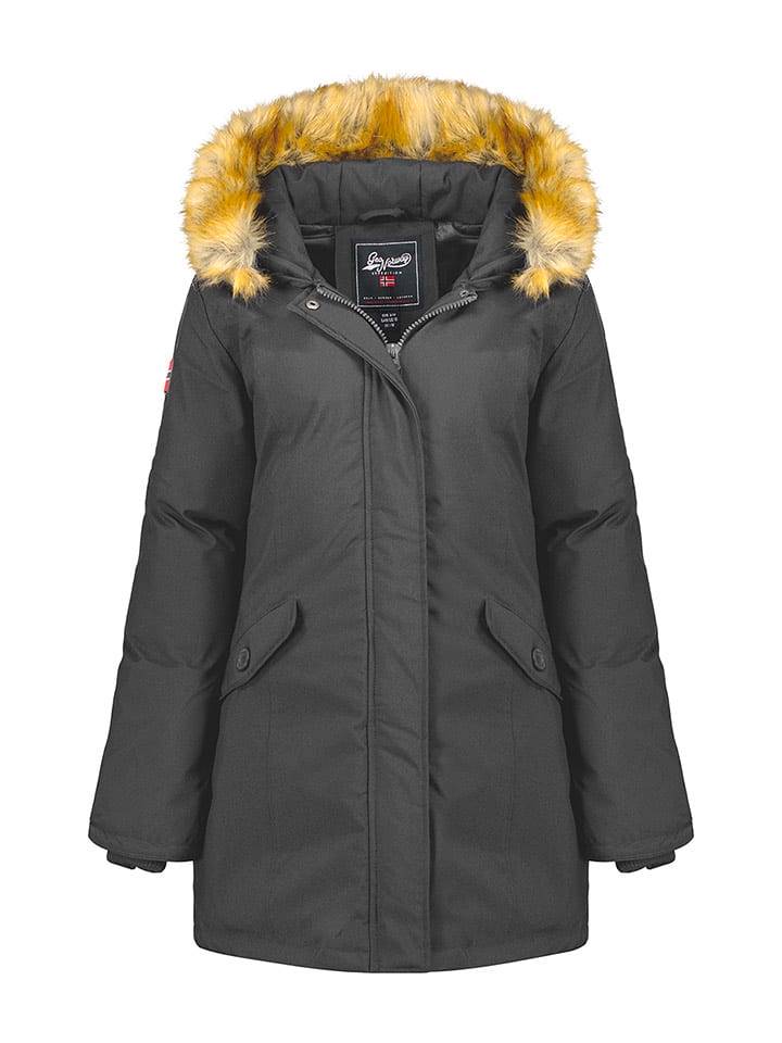 Geographical Norway Parka "Dinasty" w kolorze ciemnoszarym rozmiar: XL