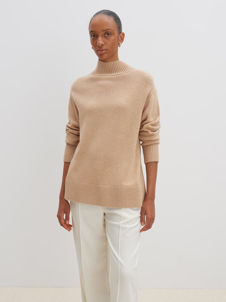 Someday Sweter w kolorze jasnobrązowym rozmiar: 36