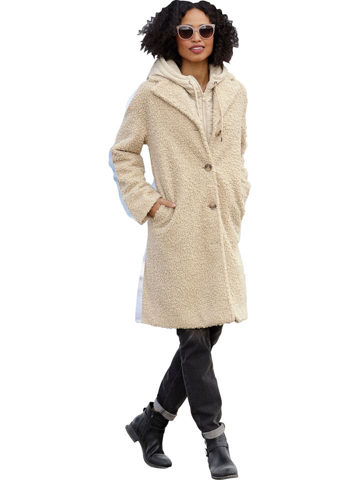 Heine Płaszcz zimowy w kolorze beżowym rozmiar: 50