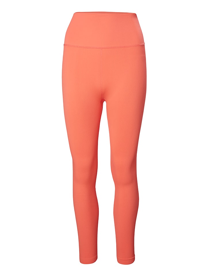 Helly Hansen Legginsy sportowe "Allure Seamless" w kolorze pomarańczowym rozmiar: L