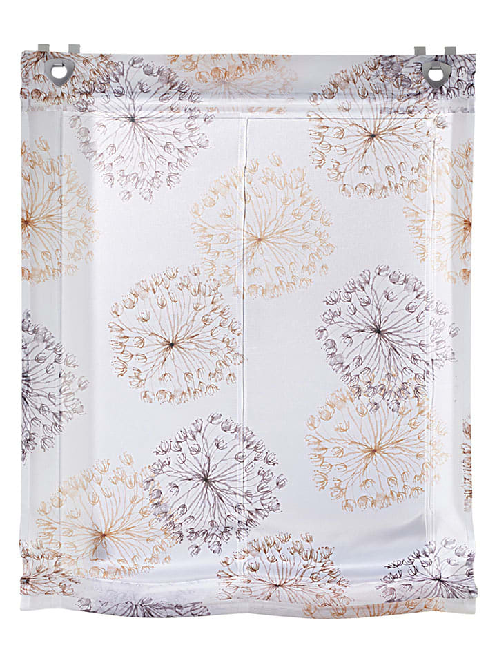 heine home Roleta rzymska w kolorze biało-beżowym rozmiar: 130x60 cm