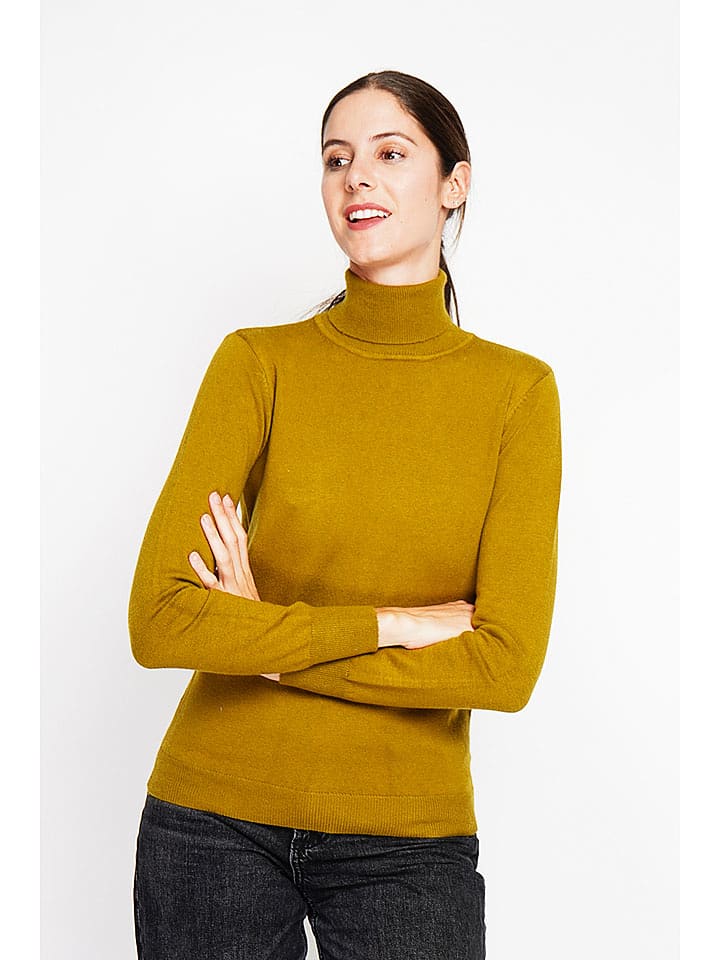 ASSUILI Golf w kolorze oliwkowym rozmiar: 34