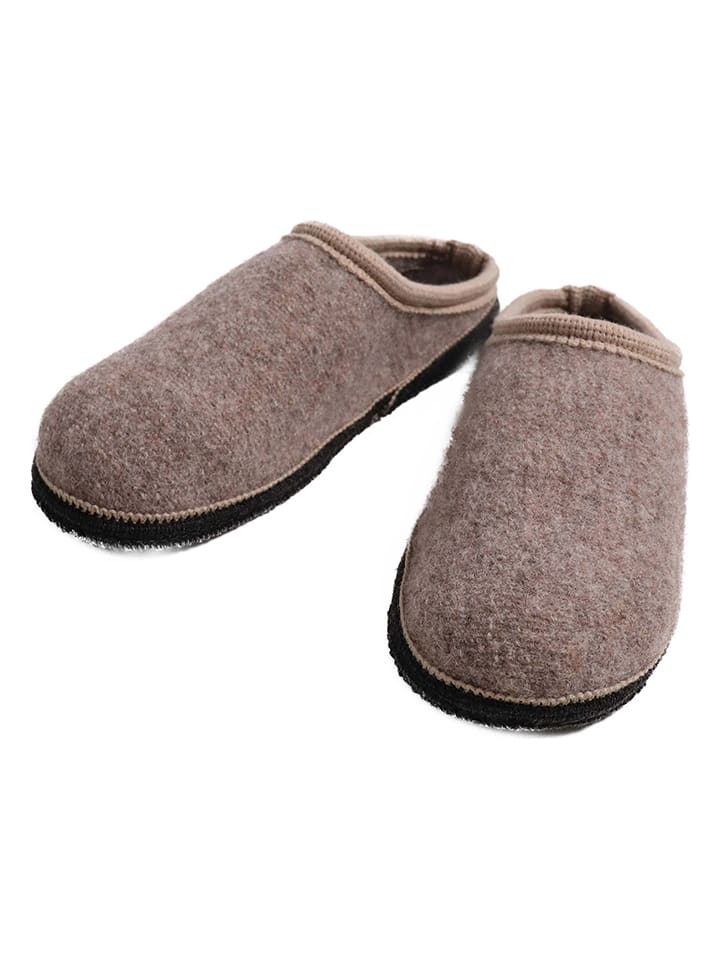 Kaiser Naturfellprodukte Kapcie wełniane w kolorze beżowym rozmiar: 41