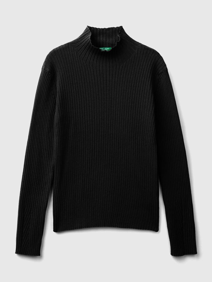 Benetton Sweter w kolorze czarnym rozmiar: 140