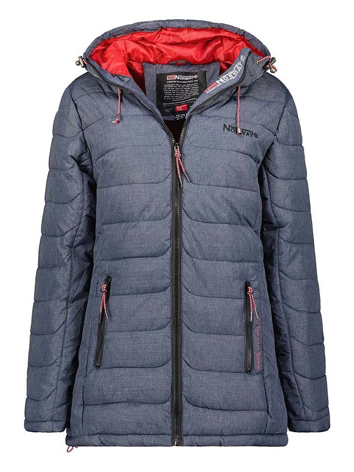 Geographical Norway Płaszcz pikowany "Astana" w kolorze niebieskim rozmiar: XXL