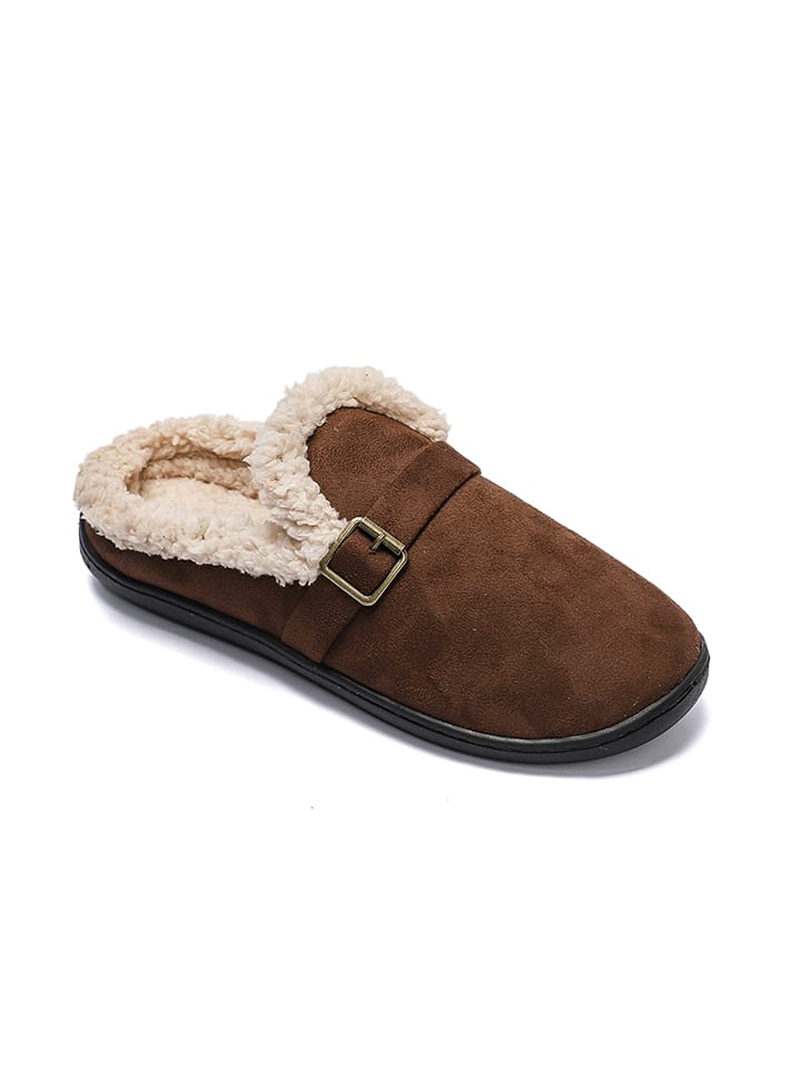 Confly Kapcie w kolorze brązowym rozmiar: 42/43