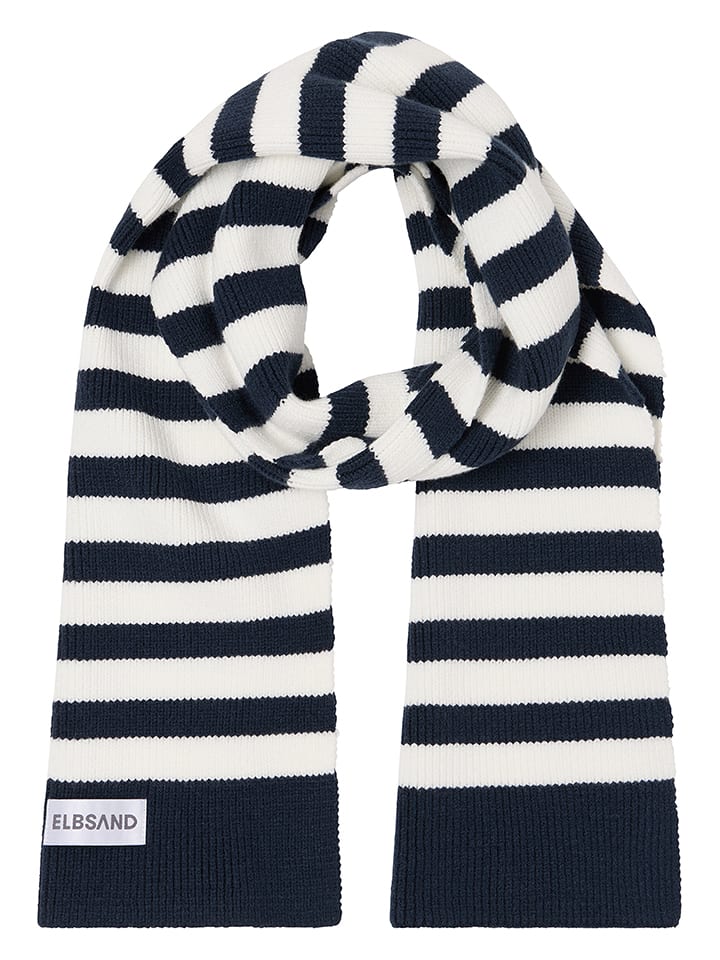 ELBSAND Szal "Noelle" w kolorze granatowo-białym rozmiar: onesize