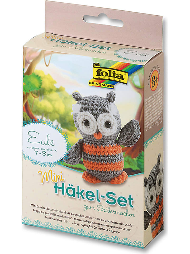 folia PAPER Mini zestaw "Owl" do szydełkowania - 8+ rozmiar: onesize