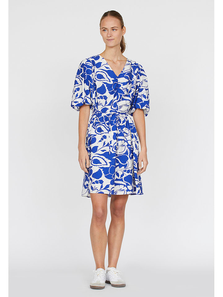 SisterS point Sukienka w kolorze niebiesko-białym rozmiar: XL