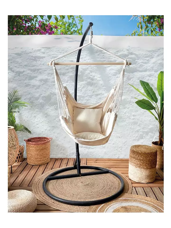 Garden Spirit Fotel wiszący w kolorze beżowym - 125 x 98 cm rozmiar: onesize