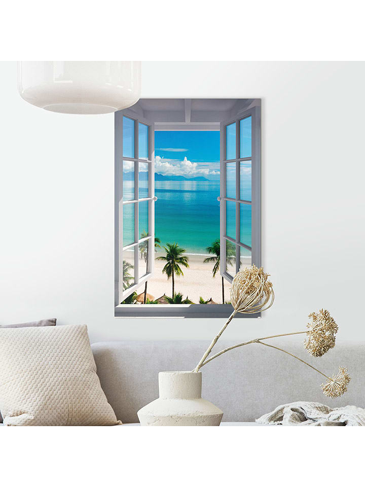 Orangewallz Druk artystyczny "Beach Window" rozmiar: 60x90 cm