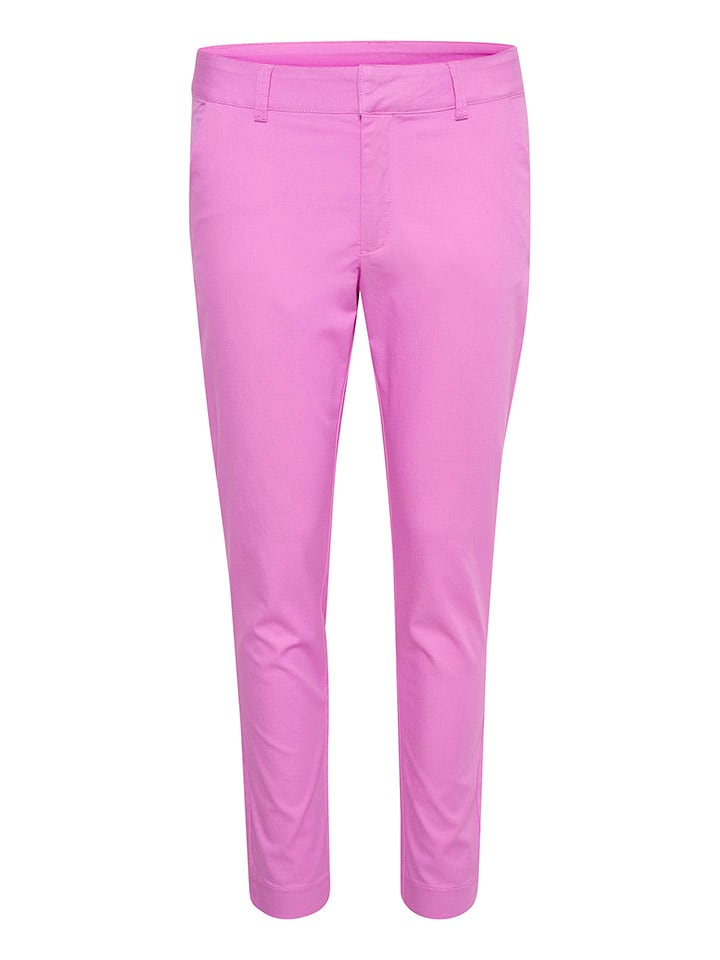 Kaffe Spodnie chino w kolorze różowym rozmiar: 38